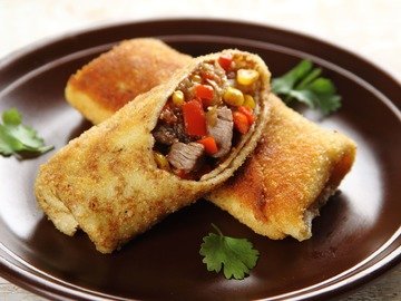 Блинчики с говядиной по-мексикански