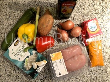 Красный карри с рисом - шаг 1