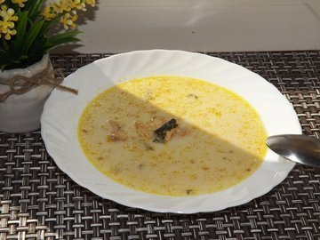 Финская уха с цветной капустой по-быстрому