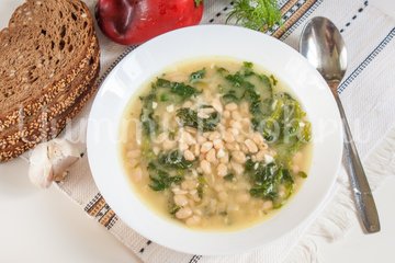 Фасолевый суп со шпинатом - шаг 5