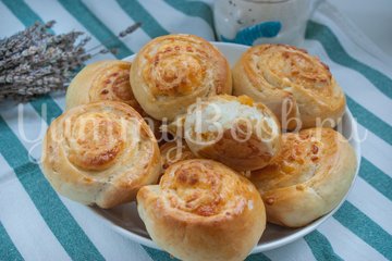 Дрожжевые булочки с сыром - шаг 11