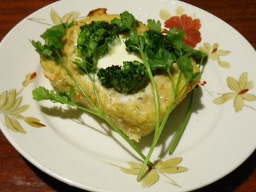 Кекс рыбный с брокколи